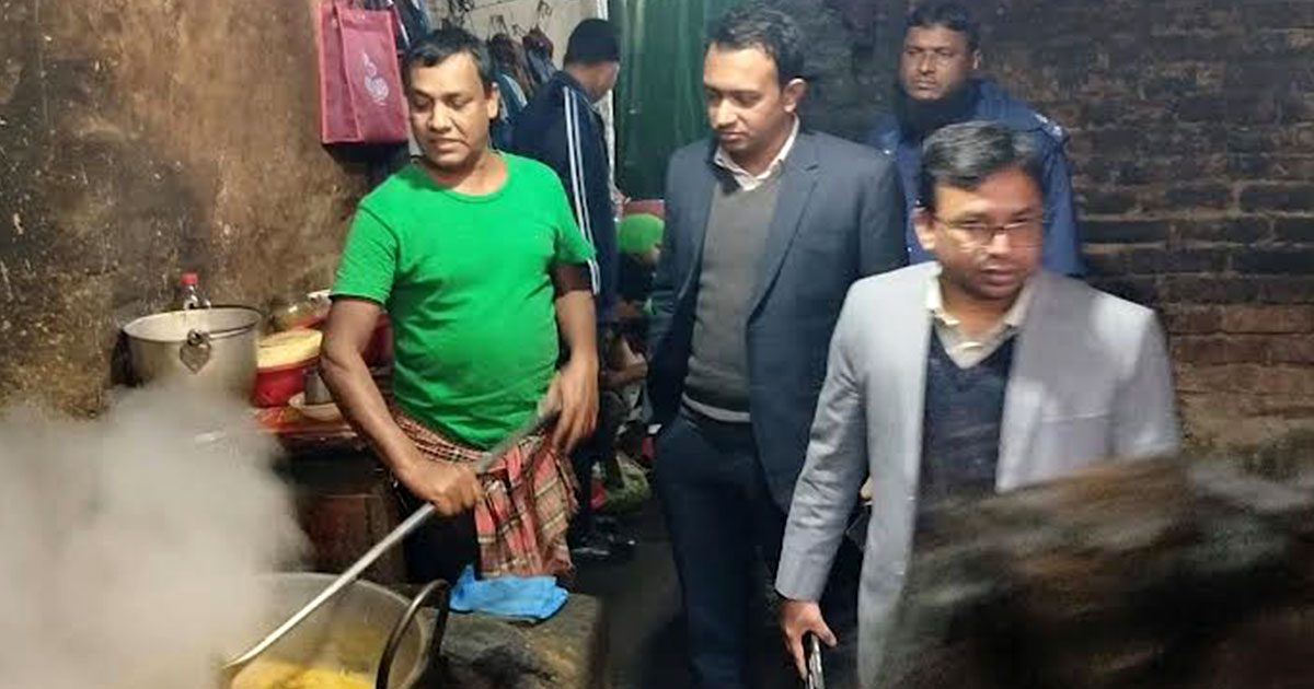 বগুড়ায় একটি হোটেলকে ভোক্তা অধিকারের ১ লাখ টাকা জরিমানা