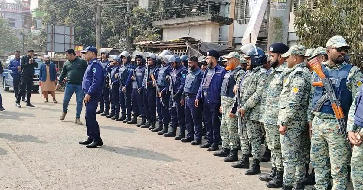 জাতীয় সংসদ নির্বাচন সামনে রেখে ঝিনাইদহে নিরাপত্তা কার্যক্রম জোরদার