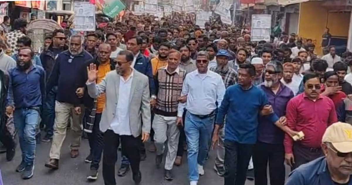 নীলফামারীতে বিএনপি’র শোডাউন