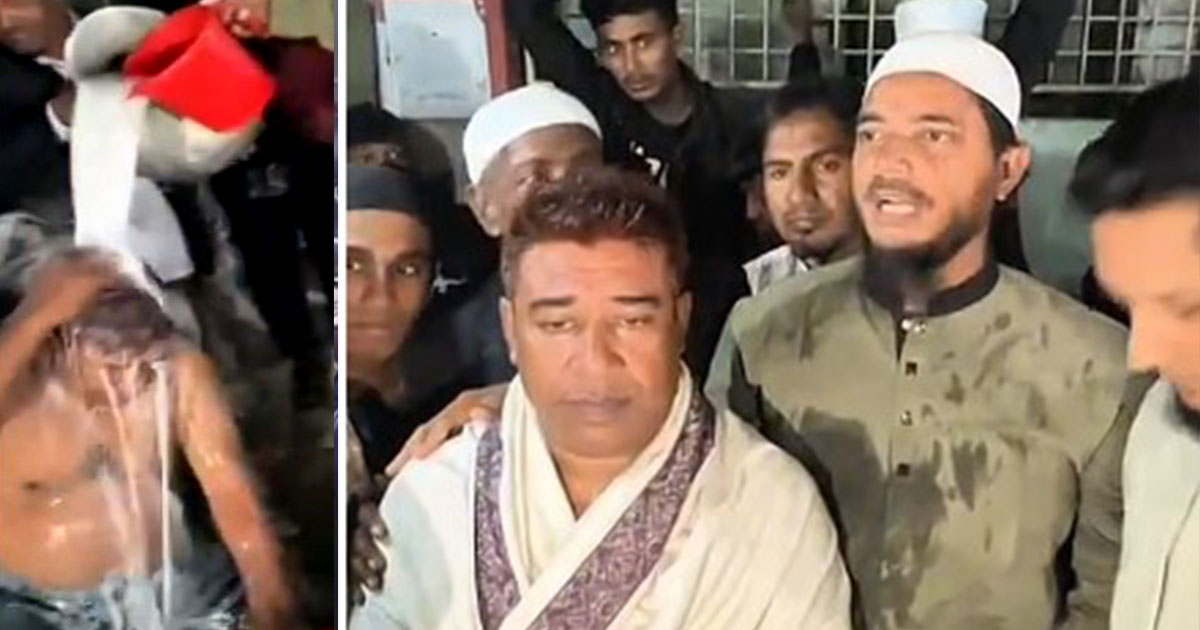 দুধ দিয়ে গোসল করে ৩ শতাধিক কর্মীসহ বিএনপি নেতার জামায়াতে যোগদান