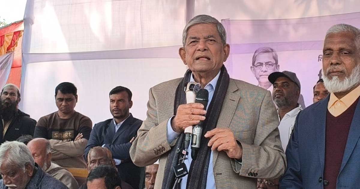 আগে একাত্তর নিয়ে মাফ চান, তারপর ভোট চান: মির্জা ফখরুল