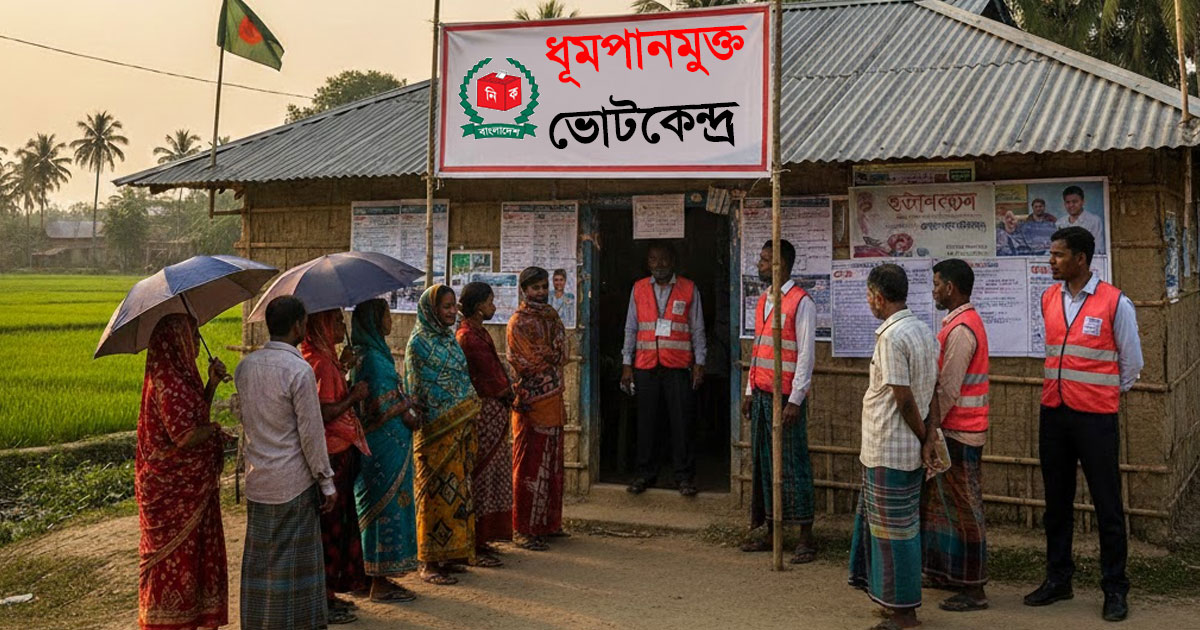 ধূমপানমুক্ত থাকবে ভোটকেন্দ্র