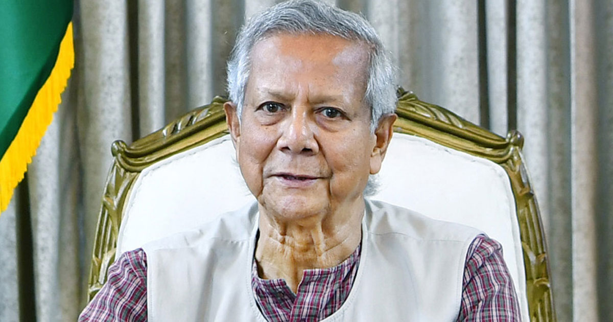 জাতির প্রতি কৃতজ্ঞতা জানিয়ে প্রধান উপদেষ্টার বিবৃতি