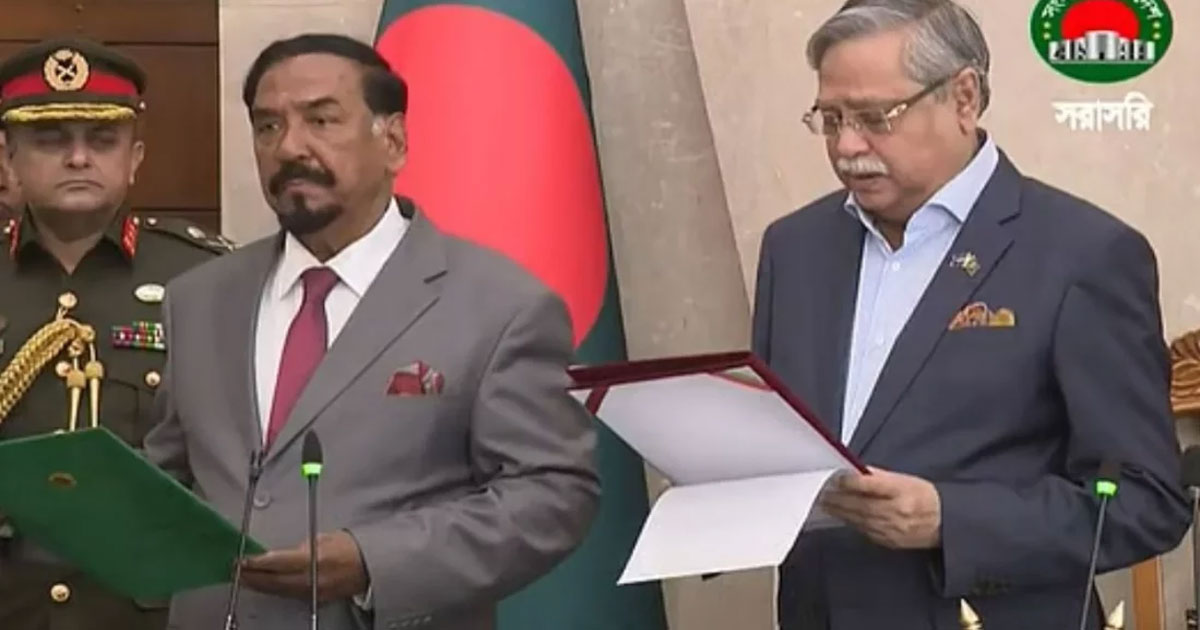 স্পিকার ও ডেপুটি স্পিকারকে শপথ পড়ালেন রাষ্ট্রপতি