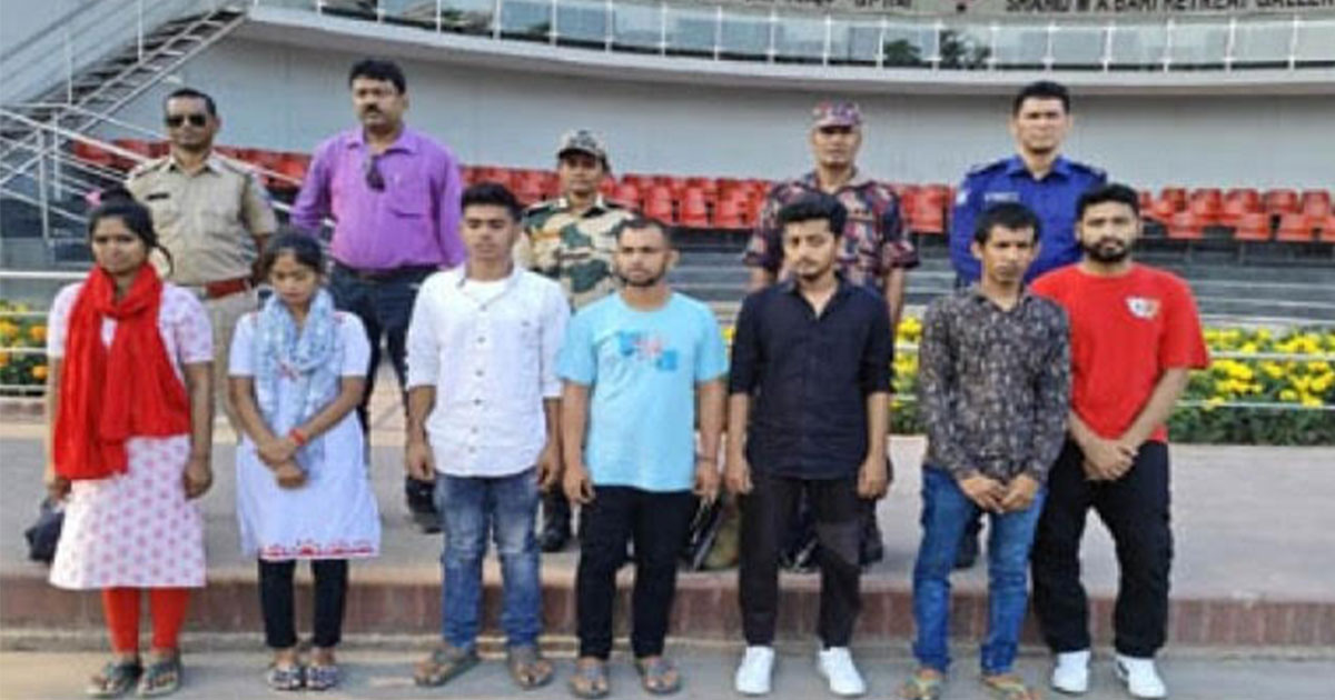 ভারতে আটক ৭ বাংলাদেশিকে দেশে প্রত্যাবর্তন