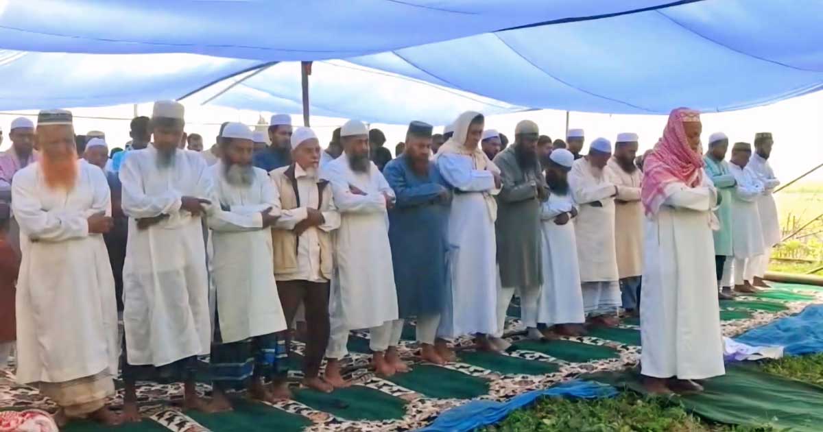 টাঙ্গাইলে সৌদি আরবের সঙ্গে মিল রেখে ৪০ টি পরিবারের ঈদ উদযাপন