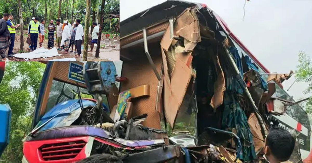 বিরামপুরে স্লিপার বাস-ট্রাক সংঘর্ষে ২ জন নিহত, অন্তত ৬ আহত