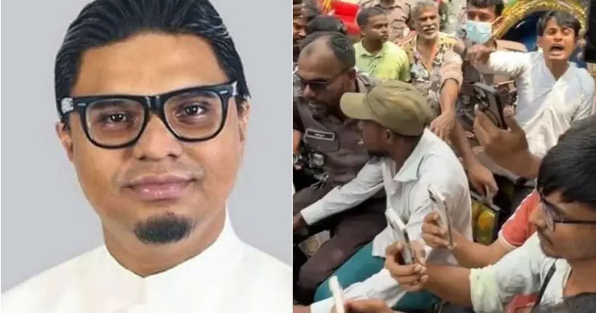 প্রধানমন্ত্রীকে নিয়ে আপত্তিকর মন্তব্যের জেরে রাশেদ প্রধানের বাসার সামনে বিক্ষোভ