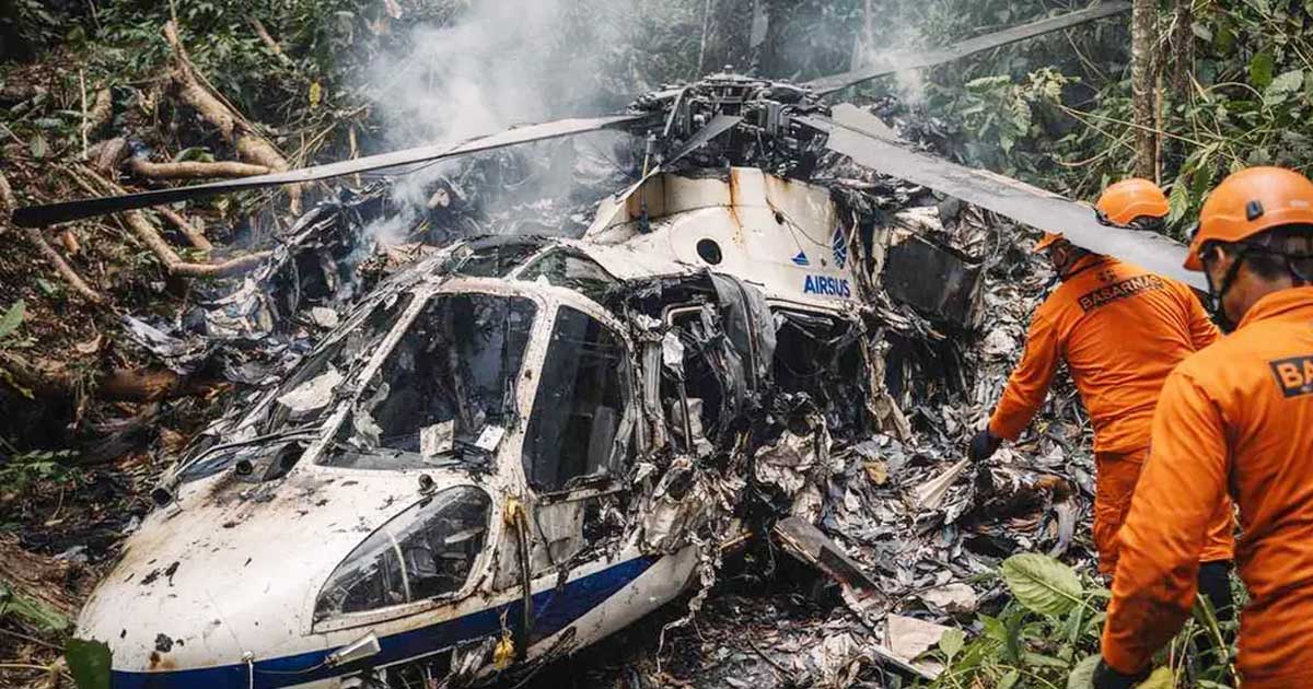 ইন্দোনেশিয়ায় হেলিকপ্টার বিধ্বস্ত, ৮ আরোহী নিহত
