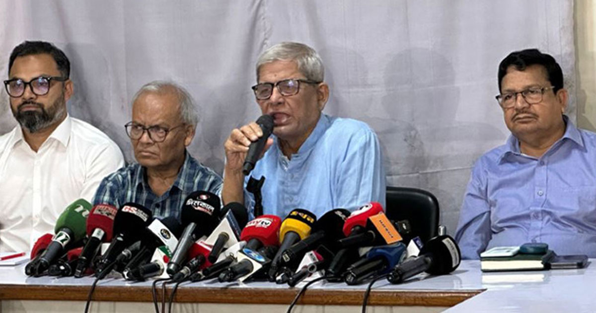 জামায়াত কখনোই সুস্থ চিন্তা করে না: ফখরুল