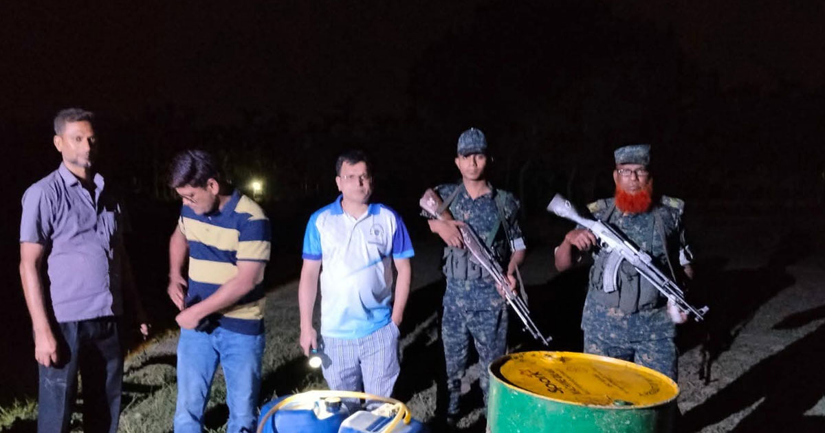 নাটোরে ঔষধি গ্রামে অবৈধ পুকুর খননে অভিযান