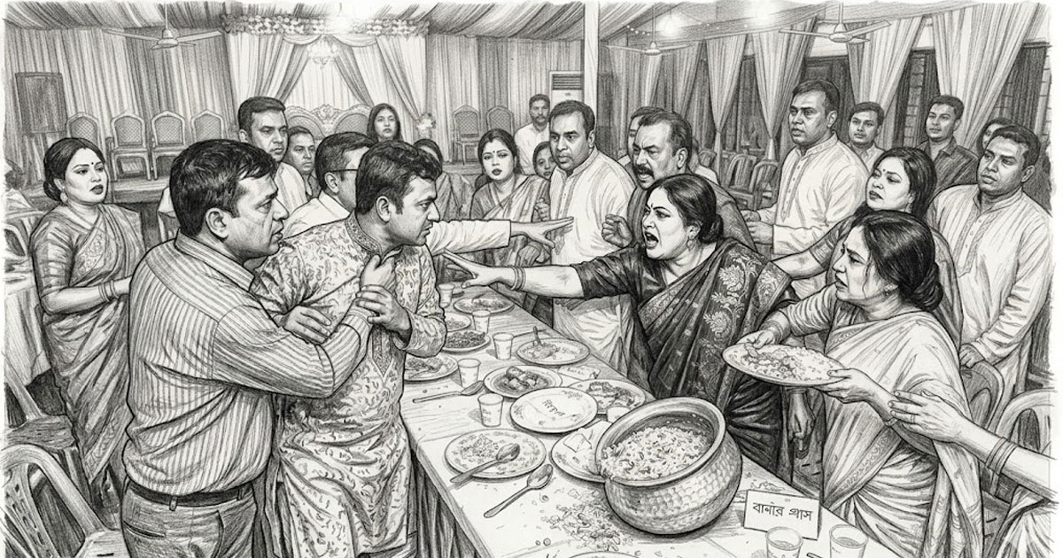 আড়াইহাজারে বিয়ের খাবার ঘিরে সংঘর্ষ, আহত অন্তত ১৫