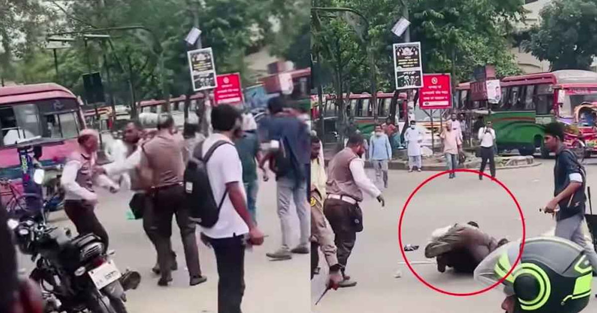 সড়কে ধস্তাধস্তি করা ২ ট্রাফিক পুলিশ বরখাস্ত