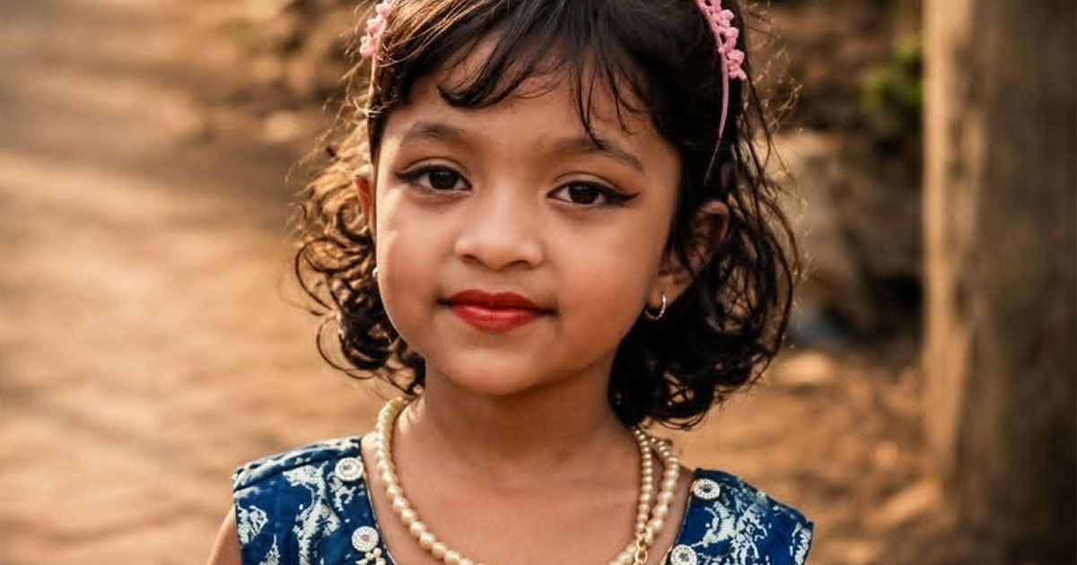 সোনার কানের দুলই কাল হল শিশু রাকা মনির