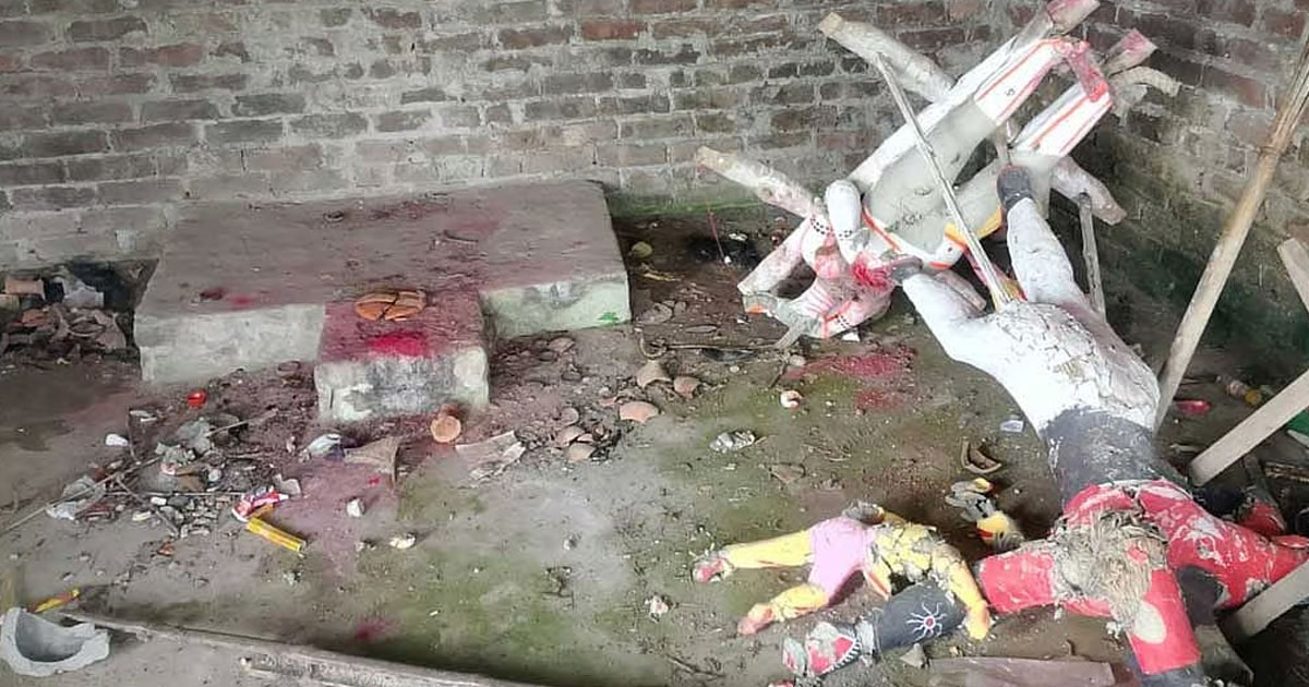 বগুড়ায় পর পর তিনটি মন্দিরের প্রতিমা ভাঙচুর