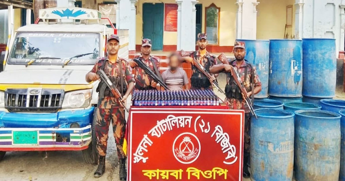 যশোর সীমান্তে ৩৮৯ বোতল নেশাজাতীয় সিরাপ জব্দ, আটক ১