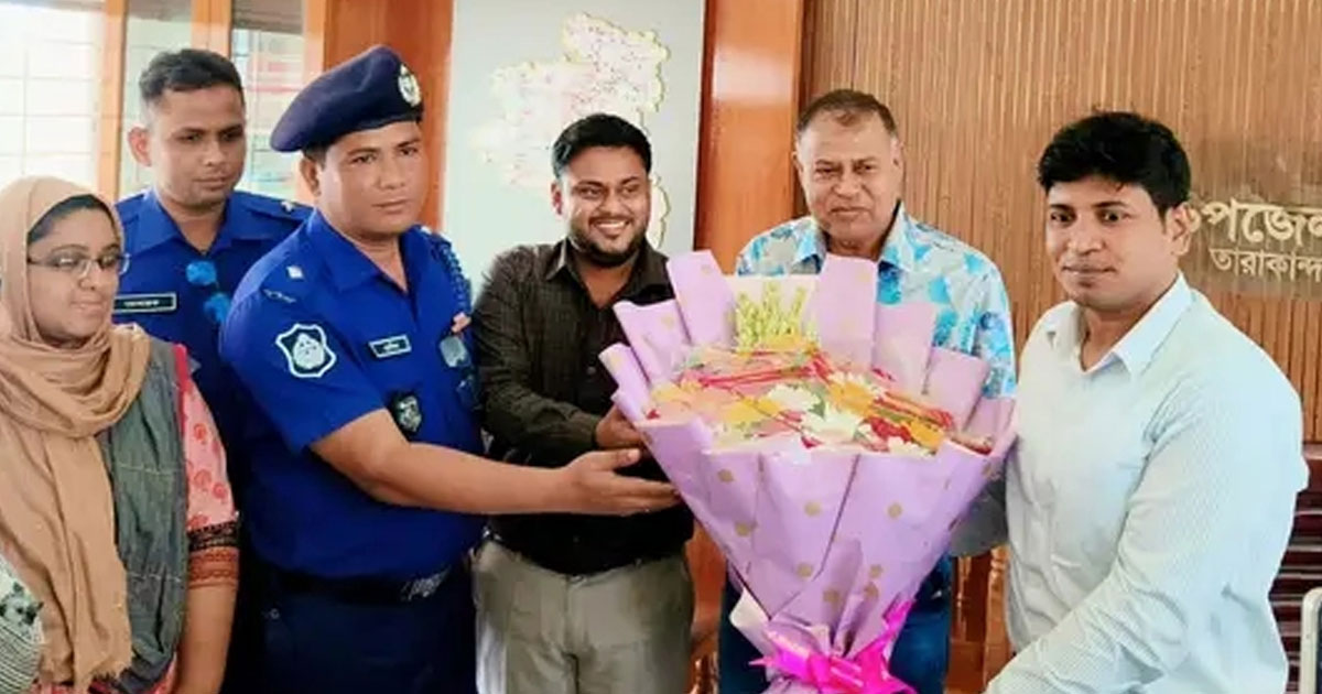 মউক চেয়ারম্যানকে তারাকান্দা উপজেলা প্রশাসনের শুভেচ্ছা