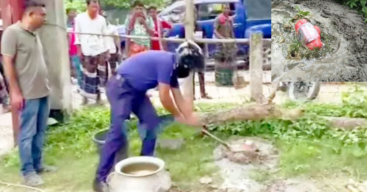 ‘জয় বাংলা’ লেখা বোমা সদৃশ বস্তু উদ্ধার