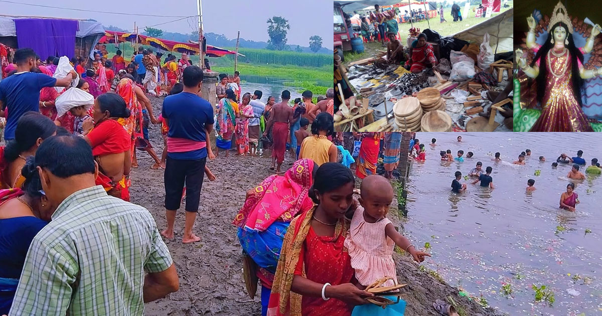 শালিখায় গঙ্গাদেবীর পূজা ও গঙ্গা স্নানের মেলা অনুষ্ঠিত
