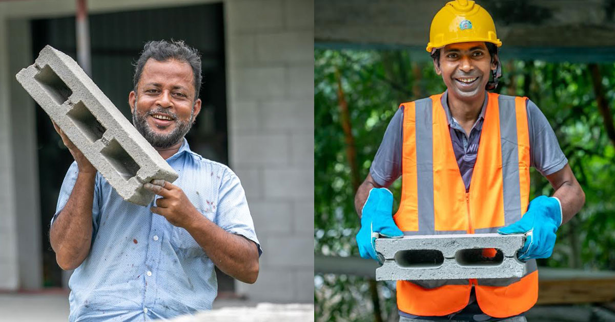 বাগেরহাটে ইটের বিকল্প পরিবেশবান্ধব কংক্রিট ব্লক, বদলে যাচ্ছে নির্মাণের ধারা
