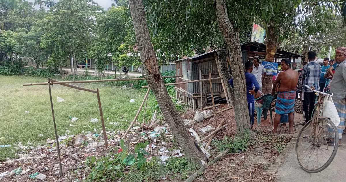 নড়াইল বিষ্ণুপুর কালী মন্দিরের জমি দখল চেষ্টার অভিযোগ