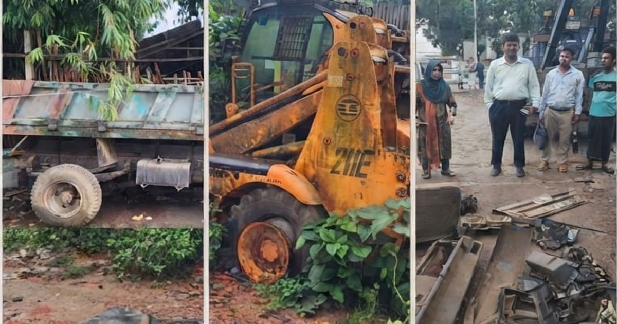 নরসিংদী জেলা প্রশাসনের অভিযানে মাধবদী পৌরসভার ৩ যানবাহন উদ্ধার