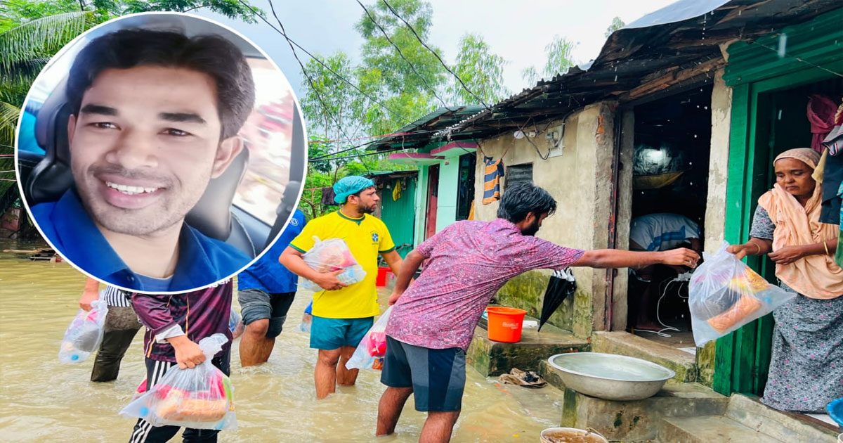 দক্ষিণ চট্টগ্রামের বন্যার্তদের পাশে চবি ছাত্রদলের সাধারণ সম্পাদক নোমান