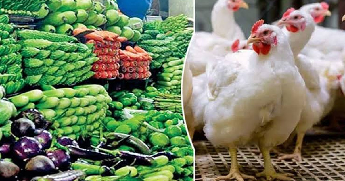 টানা বৃষ্টিতে অস্থির কাঁচাবাজার, বাড়ল সবজি, ব্রয়লার ও চালের দাম
