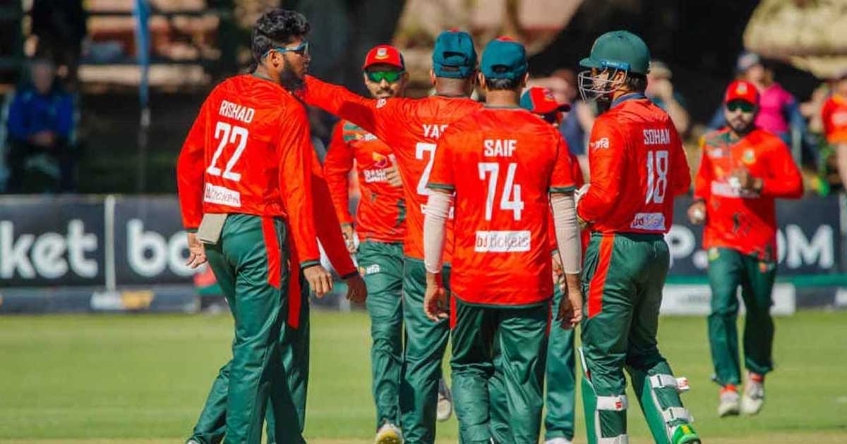 স্পিন ঘূর্ণিতে জিম্বাবুয়েকে হারিয়ে সিরিজে সমতায় বাংলাদেশ