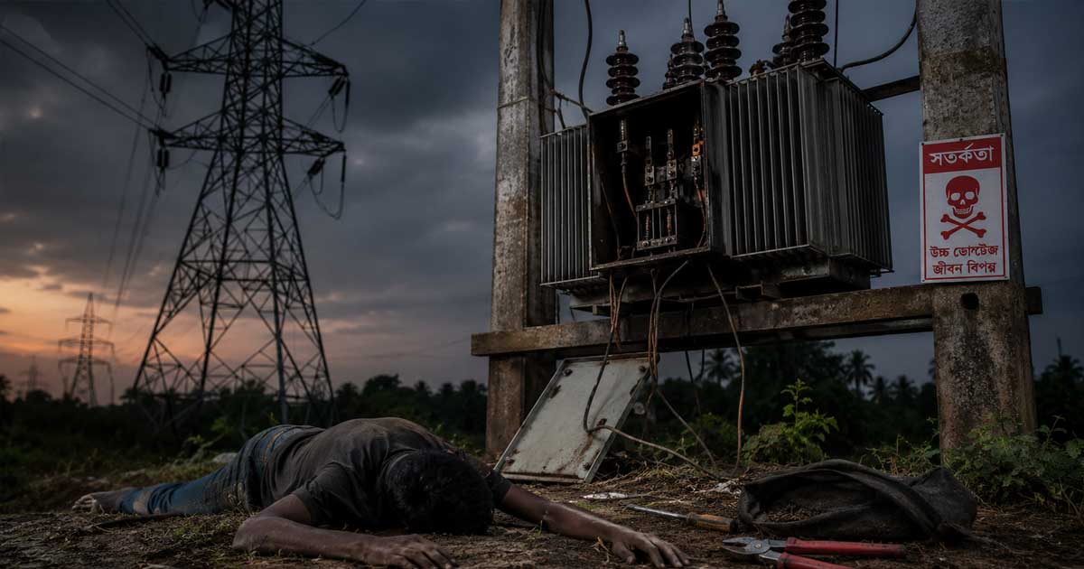 বিদ্যুতের ট্রান্সমিটার চুরি করতে গিয়ে যুবকের মৃত্যু