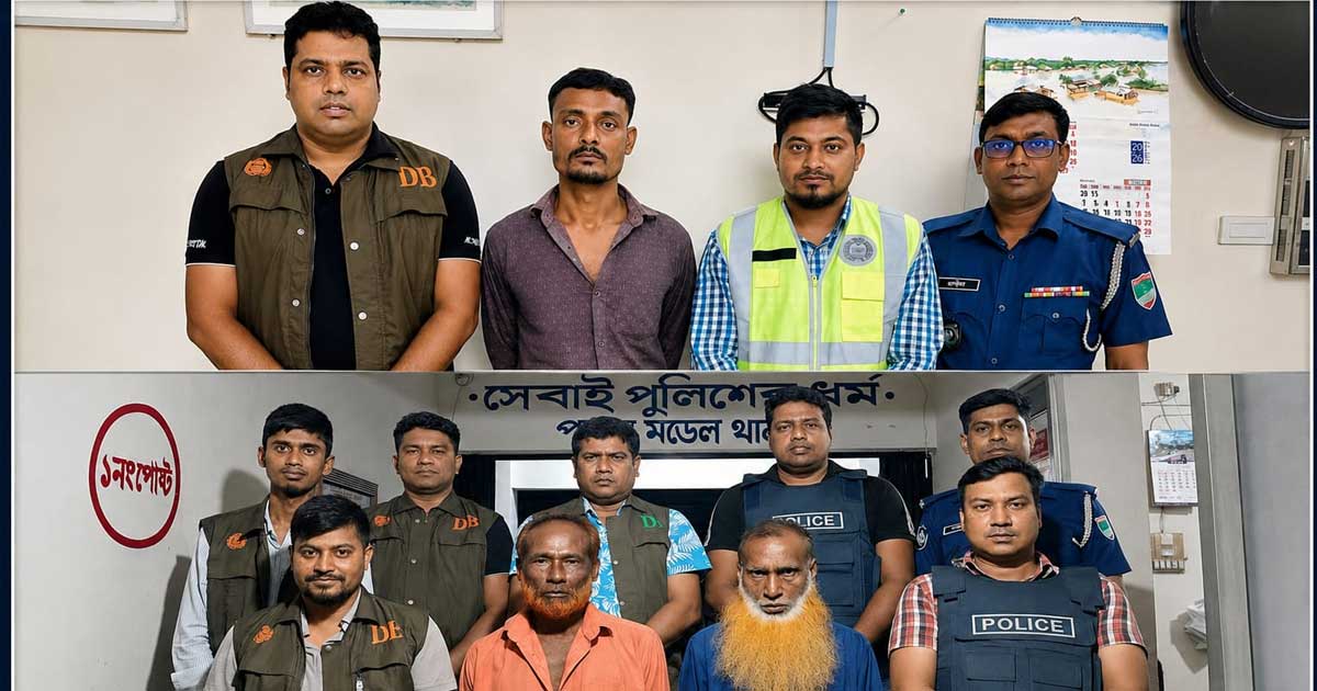 ঝিনাইদহে আন্তঃবিভাগীয় ডাকাত দলের সর্দারসহ ৩ জন গ্রেপ্তার