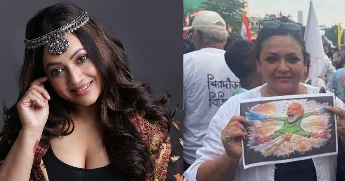 মোদির বিকৃত ছবি প্রদর্শনের অভিযোগে শ্রীলেখার বিরুদ্ধে মামলা