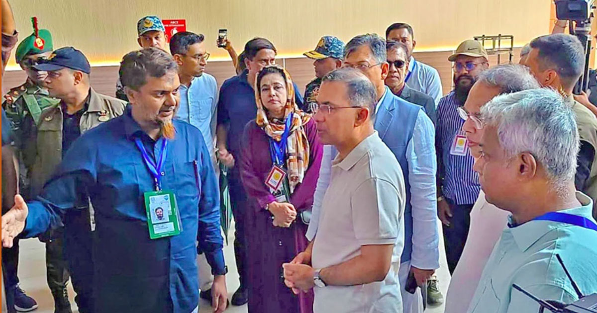 মাতারবাড়ি কয়লা বিদ্যুৎকেন্দ্র পরিদর্শন করেছেন প্রধানমন্ত্রী