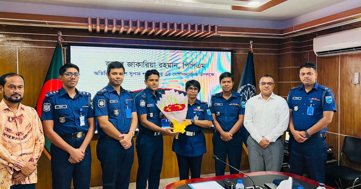 শরীয়তপুর জেলা পুলিশের অতিরিক্ত পুলিশ সুপার হলেন মো. জাকারিয়া রহমান