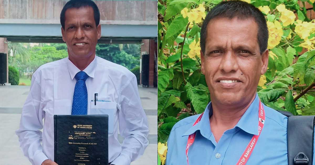 ৫৯ বছর বয়সে গ্রাজুয়েট: অনুপ্রেরণার আরেক নাম গাজীপুরের বেলায়েত শেখ