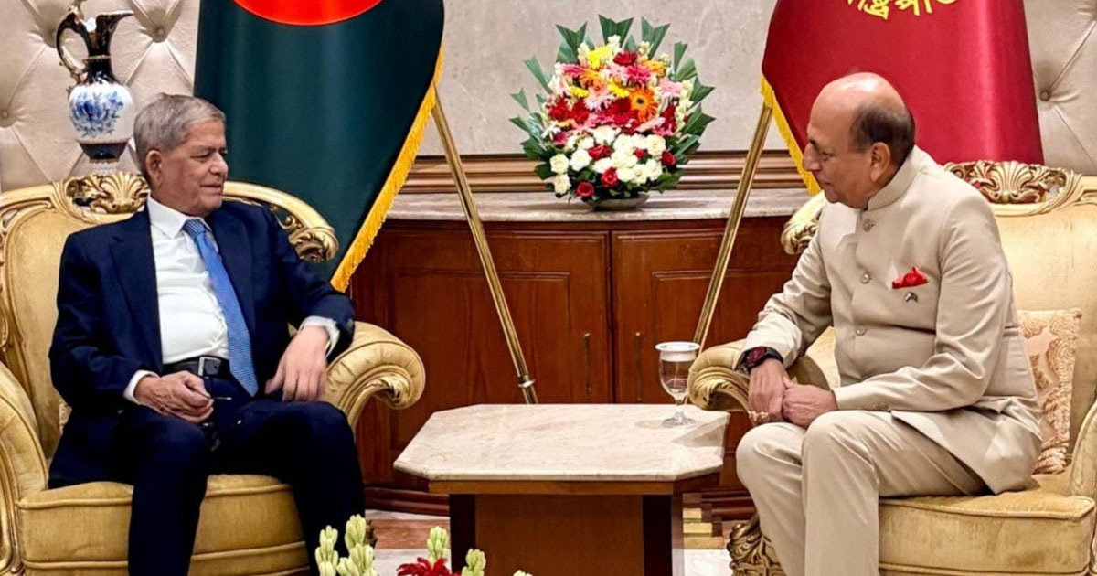 অভিন্ন নদীর পানির ন্যায্য বণ্টনে ভারতের প্রতি আহ্বান রাষ্ট্রপতির