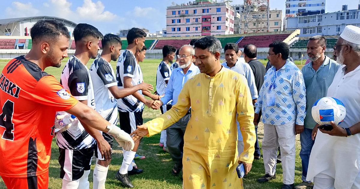 চাঁদপুর স্টেডিয়ামে জাতীয় ফুটবল লীগের প্রথম পর্ব শুরু