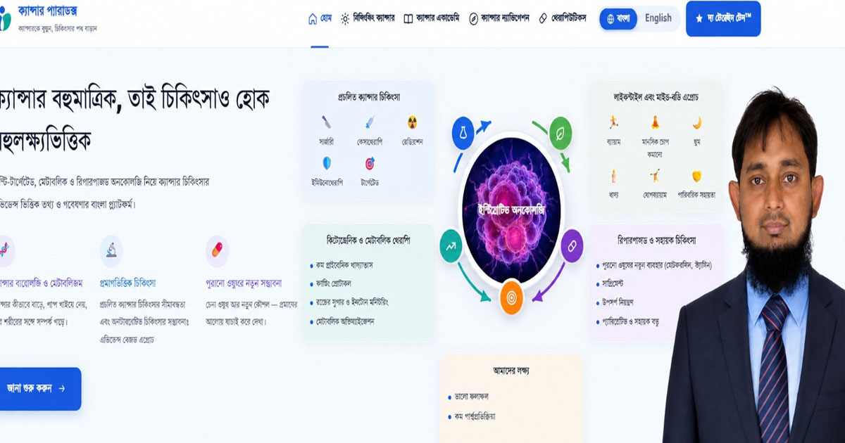 ক্যান্সার নিয়ে প্রমাণভিত্তিক তথ্যের নতুন প্ল্যাটফর্ম ‘ক্যান্সার প্যারাডক্স’