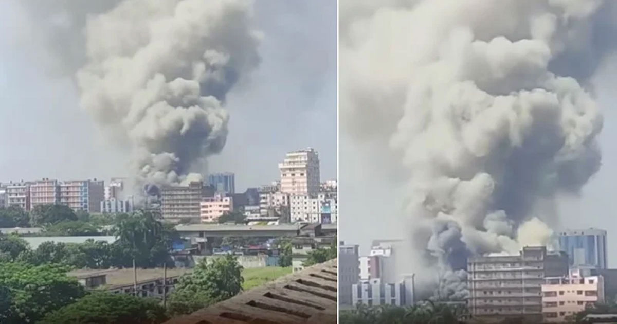 টঙ্গীতে ওষুধ কারখানায় ভয়াবহ আগুন, নিয়ন্ত্রণে কাজ করছে ৮ ইউনিট