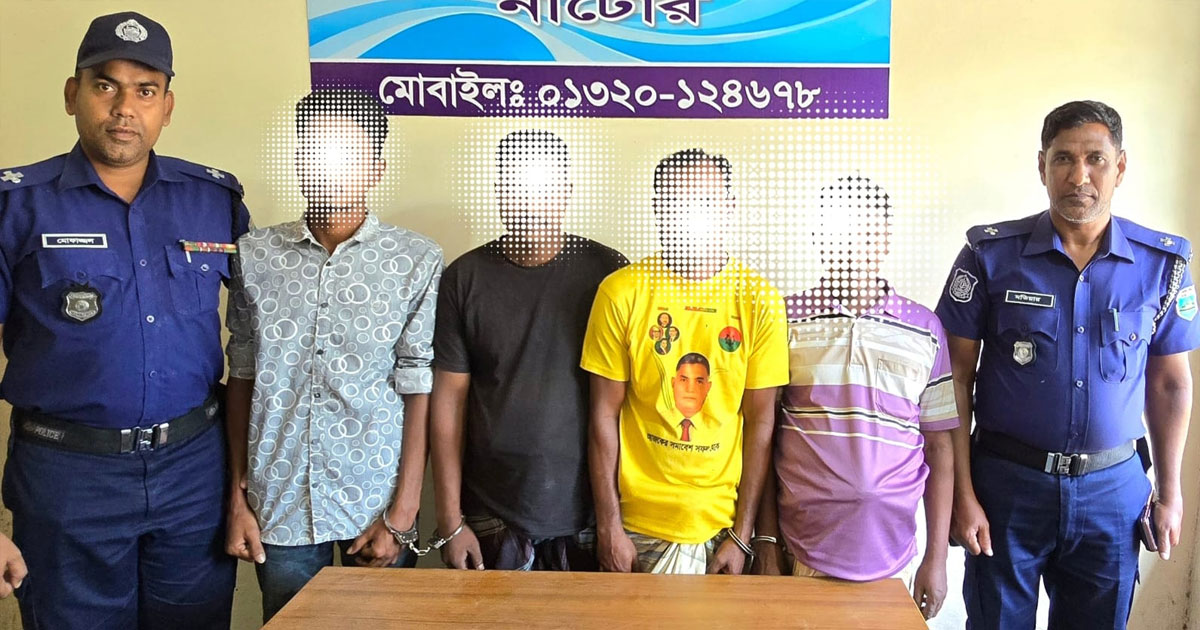 নাটোরের লালপুরে অটোভ্যান চোর চক্রের ৪ সদস্য গ্রেপ্তার