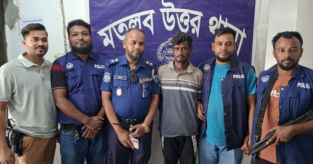 চাঁদপুরে পুলিশের অভিযানে ওয়ান শুটার গানসহ যুবক গ্রেপ্তার