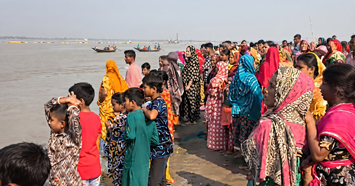 রাজবাড়ীতে পদ্মায় গোসলে নেমে ৮ বছরের শিশু নিখোঁজ