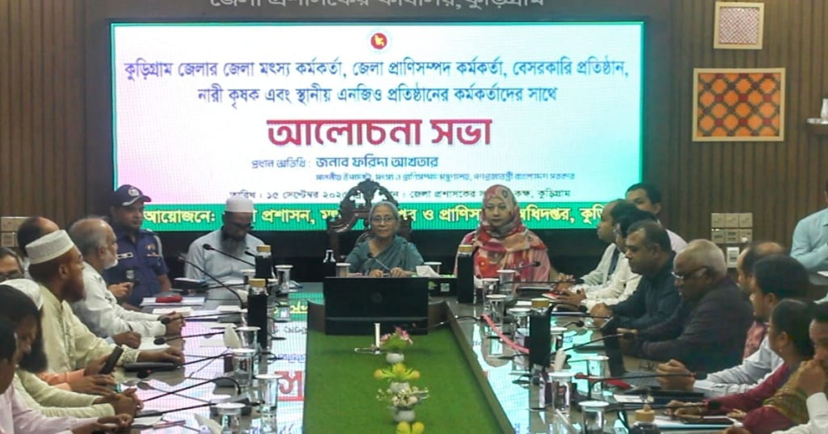 দুর্গাপূজায় সৌজন্য বোধ হিসাবে এবছর ভারতে ১২শ মেট্রিকটন ইলিশ পাঠানো হবে: উপদেষ্টা ফরিদা আক্তার