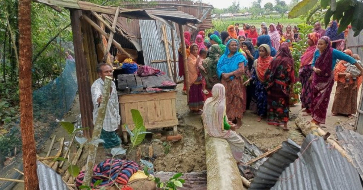 মেলান্দহে ঝড়ে গাছচাপা পড়ে মা ও দুই মেয়ের মৃত্যু