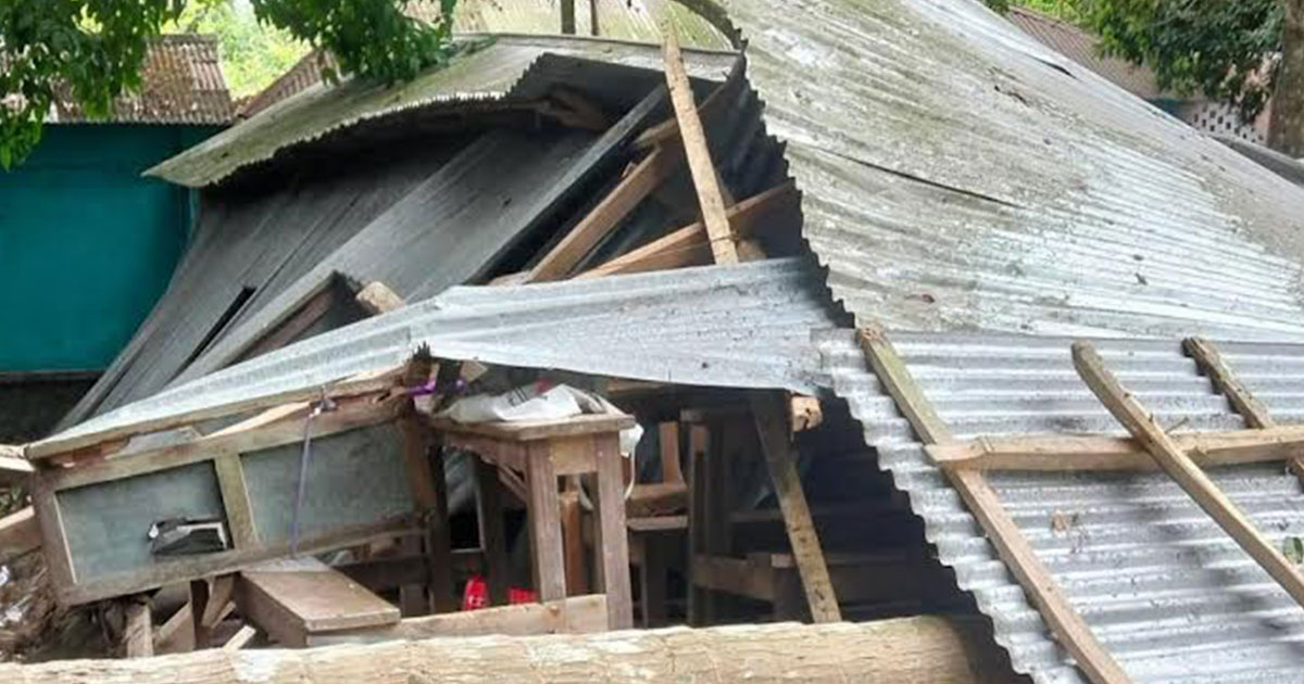 নড়াইলে ঝড়ে স্কুলের ওপর গাছ পড়ে দুই শিক্ষার্থী আহত