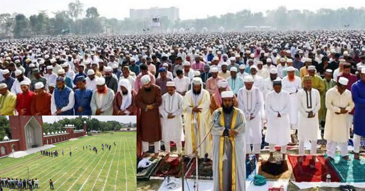 লাখো মুসল্লির অপেক্ষায় দিনাজপুর গোর-এ শহীদ বড় ময়দান