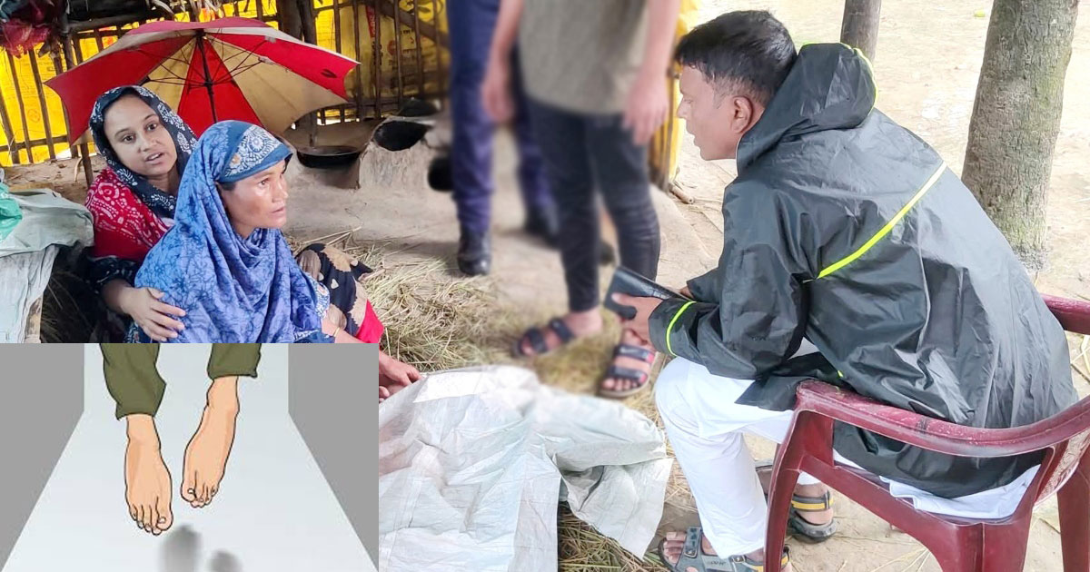 ঘোড়াঘাটে গৃহবধূর ঝুলন্ত মরদেহ উদ্ধার, তদন্তে পুলিশ