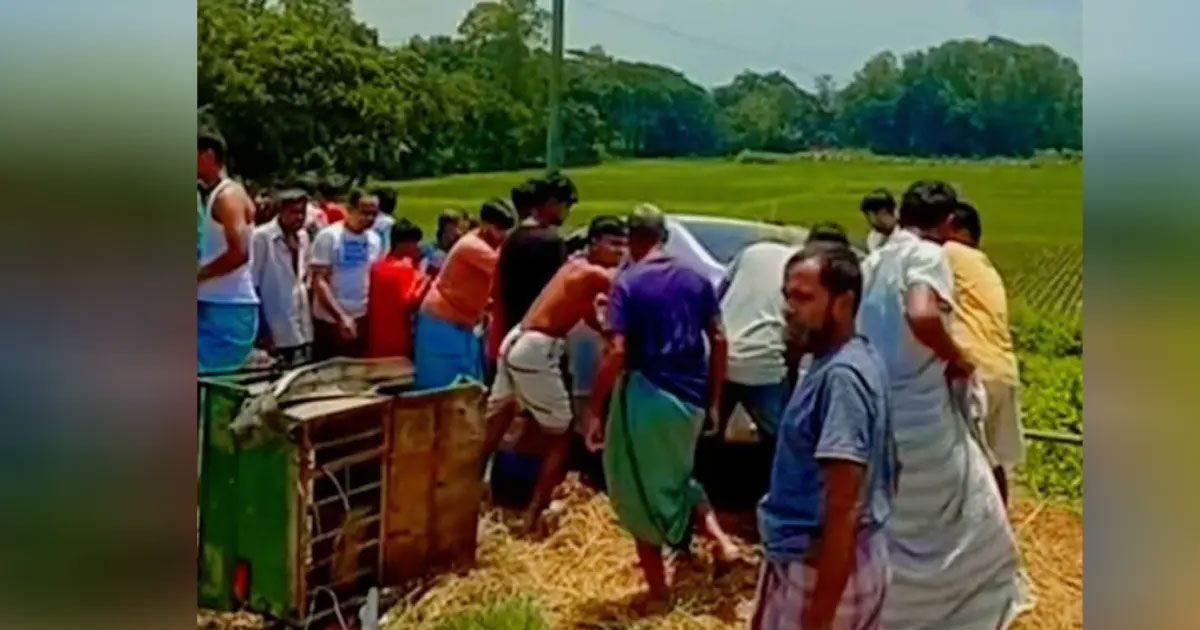 নরসিংদীতে প্রাইভেটকার-ভিবাটেকের মুখোমুখি সংঘর্ষ, নিহত ২